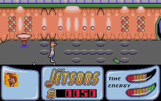 Jetsons: The Computer Game (Atari ST) screenshot: How am I suppose to get that money?