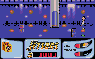 Jetsons: The Computer Game (Atari ST) screenshot: Found some money