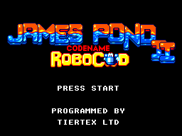 James Pond 2: Codename: RoboCod (SEGA Master System) screenshot: Title screen