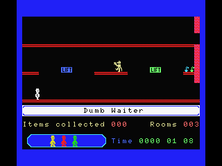 Jet Set Willy II: The Final Frontier (MSX) screenshot: Dumb Waiter