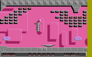 Jinks (Atari ST) screenshot: It's tricky with that thing in the middle