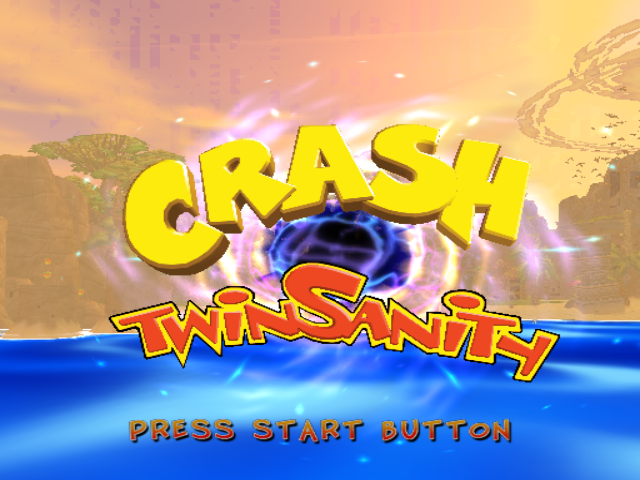 Crash Twinsanity (PlayStation 2) screenshot: Title Screen