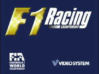 F1 Racing Championship (PlayStation) screenshot: Title screen.