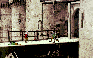 Joan of Arc: Siege & the Sword (Amiga) screenshot: Attack an enemy castle