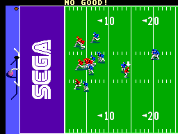 Joe Montana Football (SEGA Master System) screenshot: …and it is No Good.
