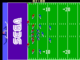 Joe Montana Football (SEGA Master System) screenshot: This is going to be tough.