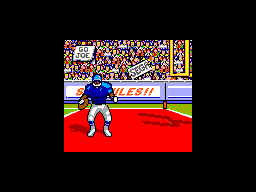 Joe Montana Football (SEGA Master System) screenshot: They have their little dance.