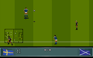 John Barnes European Football (Atari ST) screenshot: Throw In