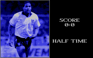 John Barnes European Football (Atari ST) screenshot: Half Time