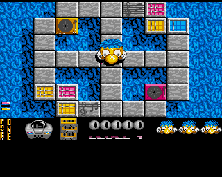 <small>Jumpin' Jackson (Amiga) screenshot:</small><br> Level 1 starts here.