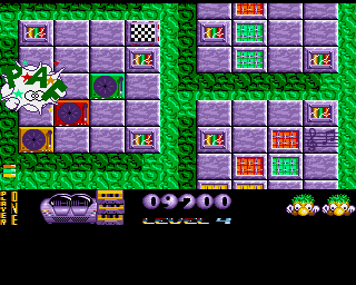 Jumpin' Jackson (Amiga) screenshot: You were killed by enemy.