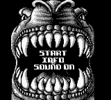Jurassic Park (Game Boy) screenshot: Title screen.