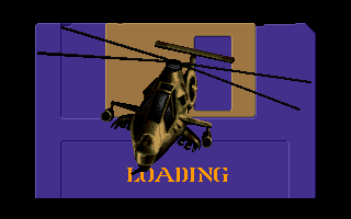 Jungle Strike (Amiga) screenshot: The loading screen.