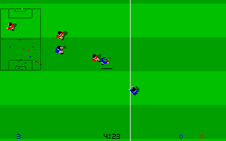 Kick Off (Atari ST) screenshot: Throw In