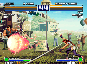 The King of Fighters 2003 (Neo Geo) screenshot: Kim VS. Yuri
