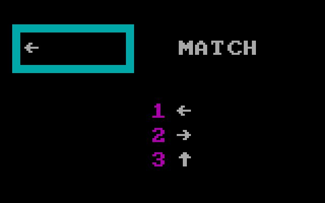 KinderComp (PC Booter) screenshot: Match section