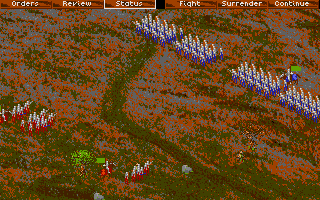 Kingmaker (Atari ST) screenshot: Setting up your strategy