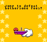 Kirby Tilt 'n' Tumble (Game Boy Color) screenshot: Game tip