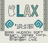 Klax (Game Boy) screenshot: Title screen (Japanese version)