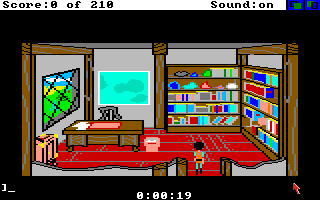 King's Quest III: To Heir is Human (Amiga) screenshot: Manannan's study.
