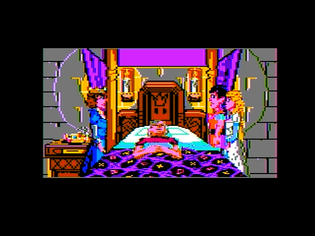 King's Quest IV: The Perils of Rosella (Apple II) screenshot: Introduction sequence