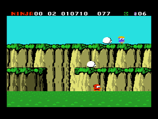 Rad Action (MSX) screenshot: different enemies and platforms