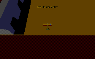 Knights of the Sky (Atari ST) screenshot: The bombing view isn't very useful on the ground