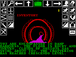 Kobyashi Naru (ZX Spectrum) screenshot: The gas is a puzzle