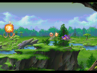 Kolibri (SEGA 32X) screenshot: Our Kolibri is really powerful.