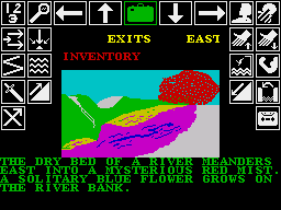 Kobyashi Naru (ZX Spectrum) screenshot: Down a different river