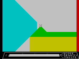 Knot in 3D (ZX Spectrum) screenshot: Running above an existing line