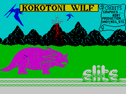 Kokotoni Wilf (ZX Spectrum) screenshot: Loading screen