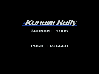 Konami Antiques: MSX Collection Vol. 3 (PlayStation) screenshot: Konami Rally: title screen