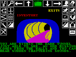 Kobyashi Naru (ZX Spectrum) screenshot: A bit unnerving then