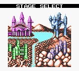 Konami GB Collection: Vol.4 (Game Boy Color) screenshot: Castlevania II - Choose which stage to play