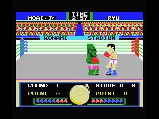 Konami's Boxing (MSX) screenshot: Really though!