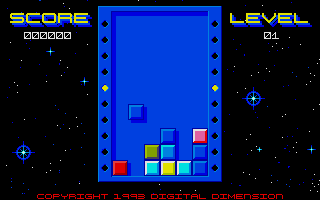Kubes (Atari ST) screenshot: A game in progress