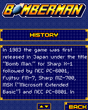 Bomberman (J2ME) screenshot: History