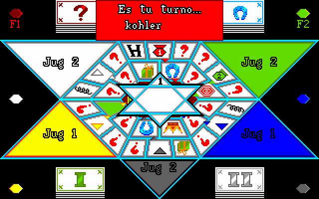 La Colmena (DOS) screenshot: Is your turn...