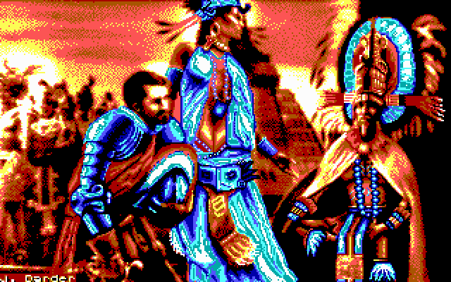 La Diosa de Cozumel (DOS) screenshot: Title screen