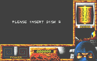 Last Ninja 3 (Atari ST) screenshot: You have to swap disks before and after each game