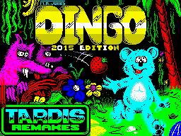 Dingo (ZX Spectrum) screenshot: Loading Screen (2015 version).