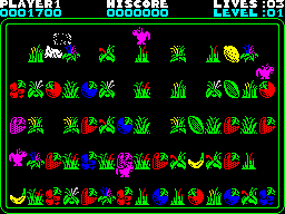 Dingo (ZX Spectrum) screenshot: Level 1: Koala down.