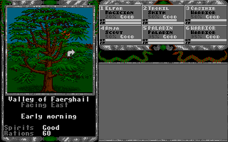 Legend of Faerghail (Atari ST) screenshot: Better change direction