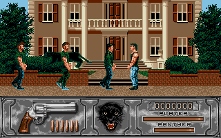 Wild Streets (Atari ST) screenshot: Beat them up.