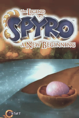 The Legend of Spyro: A New Beginning (Nintendo DS) screenshot: Title screen