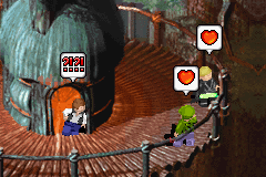 LEGO Star Wars II: The Original Trilogy (Game Boy Advance) screenshot: Han Solo getting confused about those two