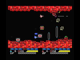 Life Force (MSX) screenshot: Use your weapon systems