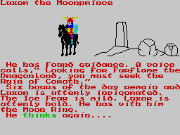 The Lords of Midnight (ZX Spectrum) screenshot: Intriguing