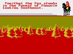 Doomdark's Revenge (ZX Spectrum) screenshot: The Fey are well-suited to forests